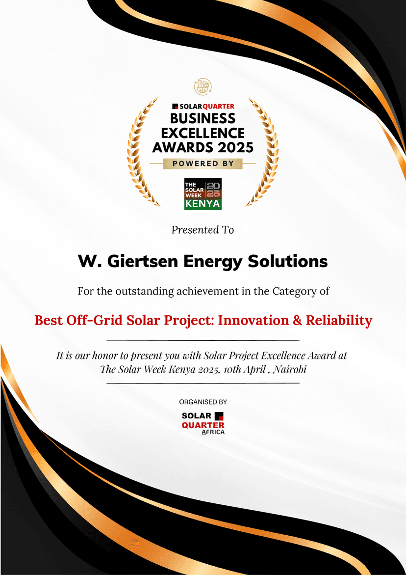 Best Off-Grid Solar Project